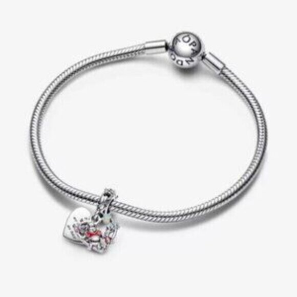 Pandora Winnie the Pooh & Piglet Double Dangle Charm - Picture 3 of 4